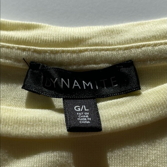 Dynamite Baby Yellow Crop Tee - Picture 2 of 5